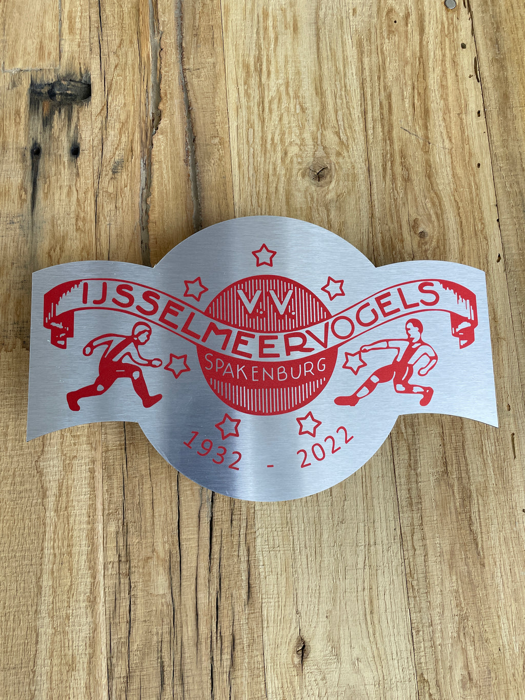 Reclamebord IJsselmeervogels embleem vignet alu 30x19 cm