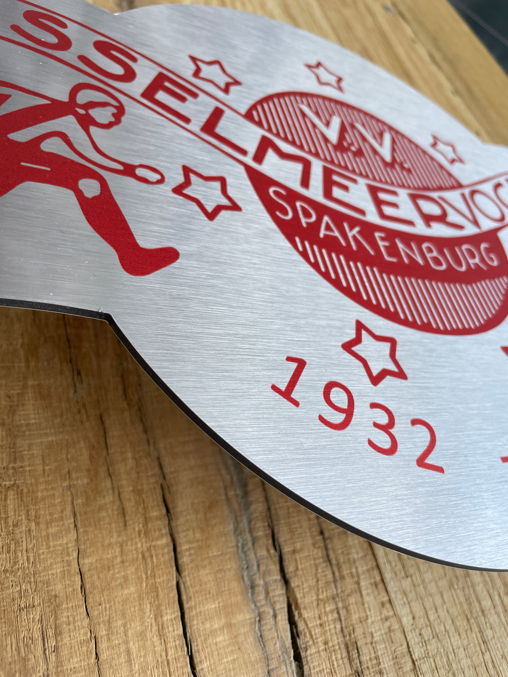 Reclamebord IJsselmeervogels embleem vignet alu 30x19 cm
