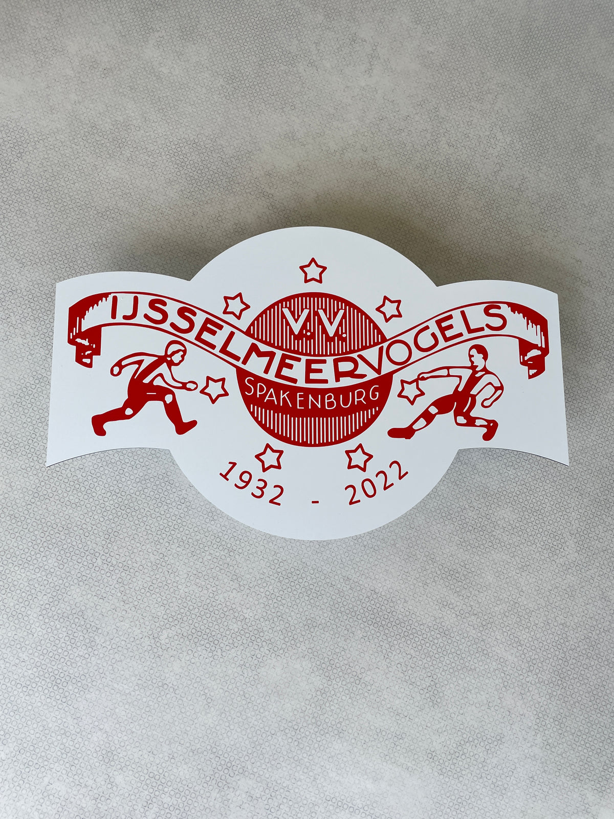 Reclamebord IJsselmeervogels embleem vignet alu 30x19 cm