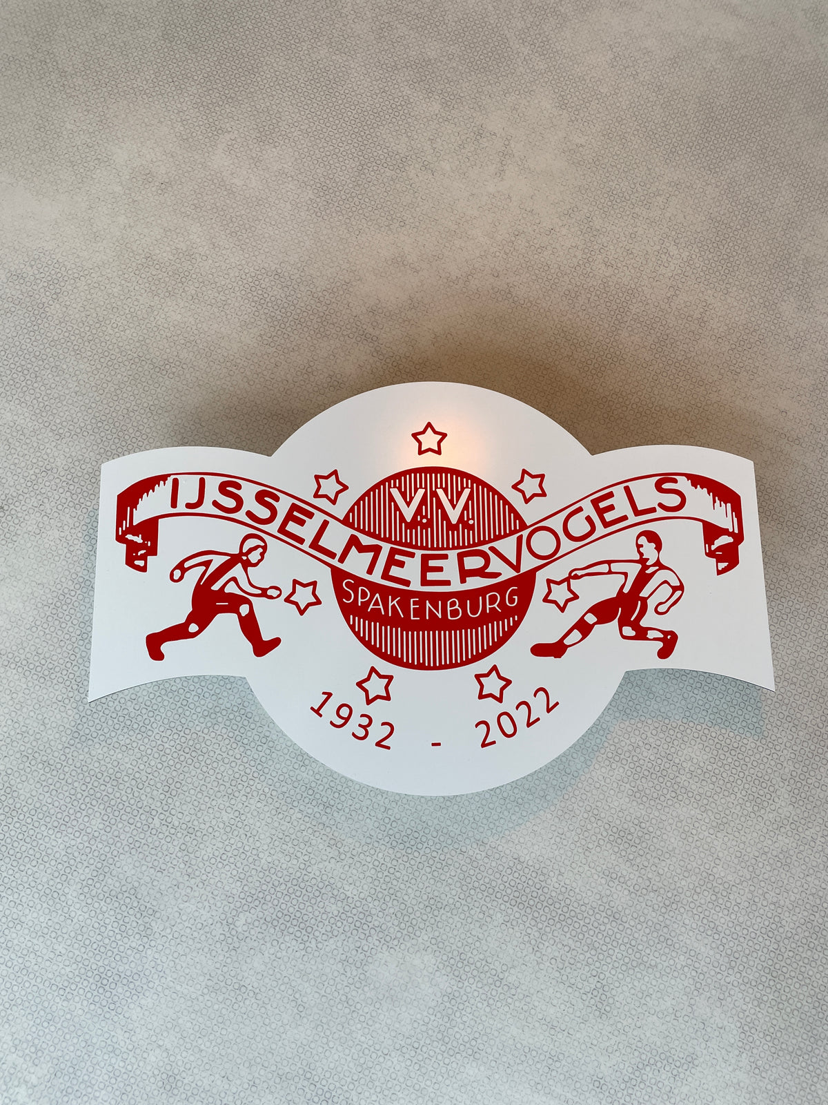 Reclamebord IJsselmeervogels embleem vignet alu 30x19 cm