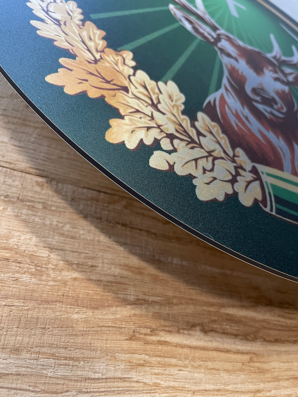 Reclamebord Jägermeister fles groot, 31x57cm hoog, aluminium