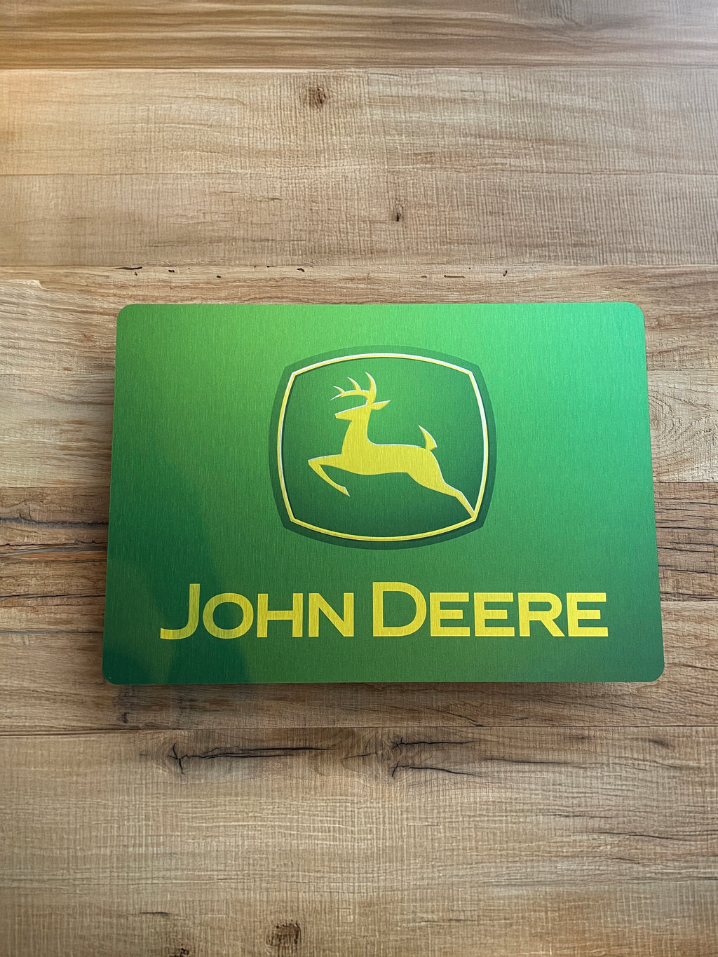 Reclamebord John Deere logo embleem, aluminium, 40x57 cm,