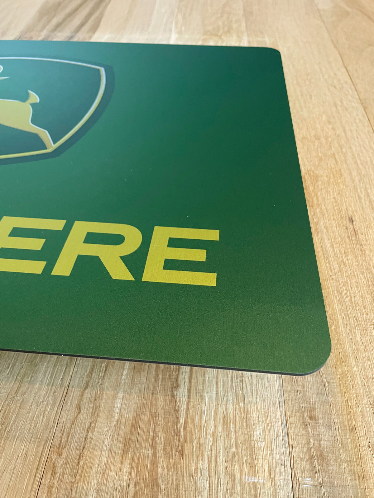 Reclamebord John Deere logo embleem, aluminium, 40x57 cm,