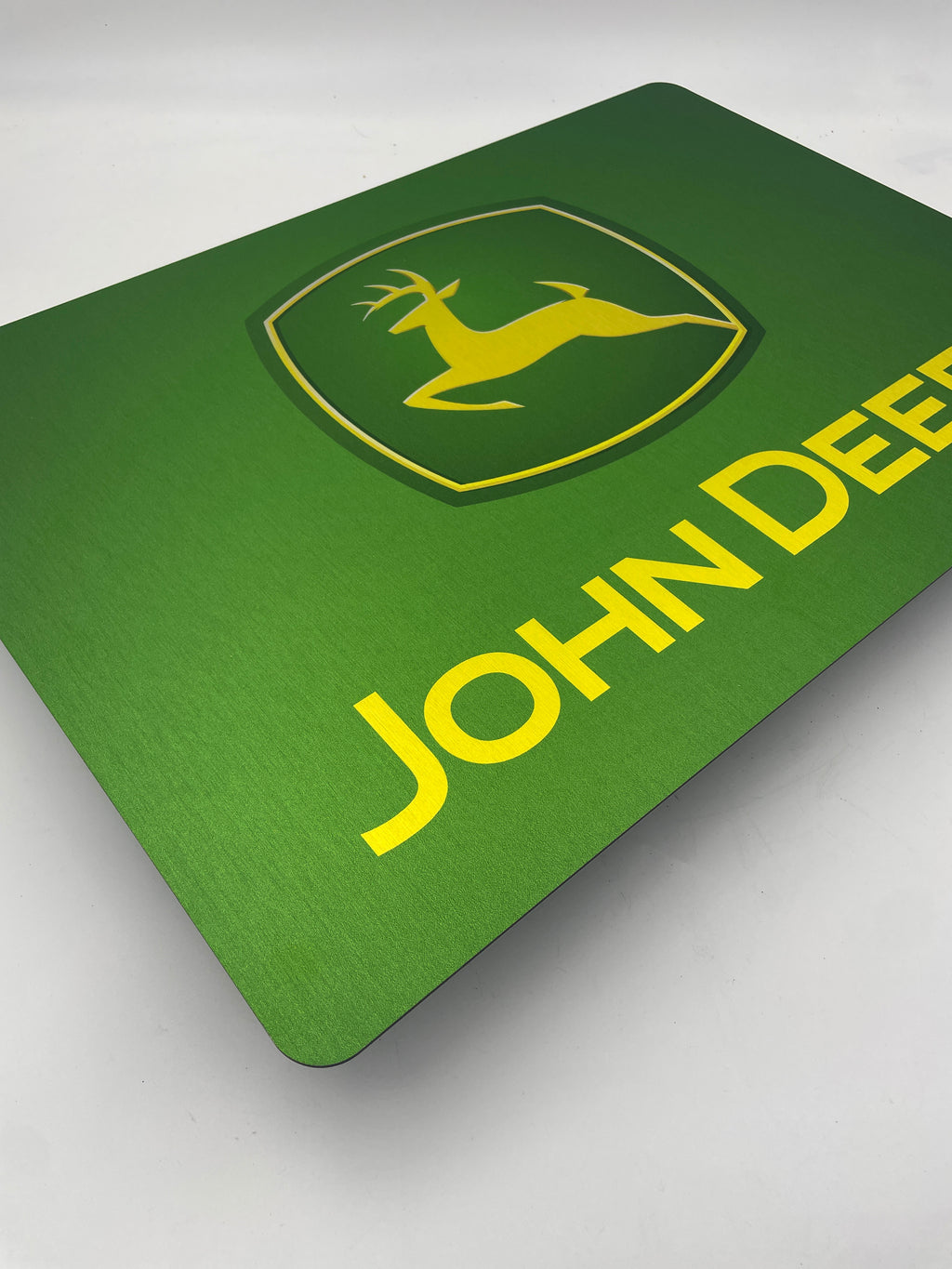 Reclamebord John Deere logo embleem, aluminium, 40x57 cm,