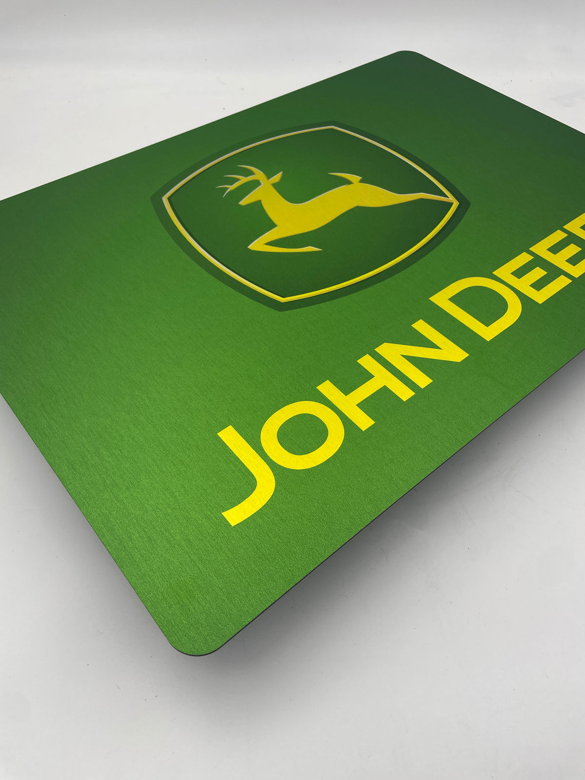 Reclamebord John Deere logo embleem, aluminium, 40x57 cm,
