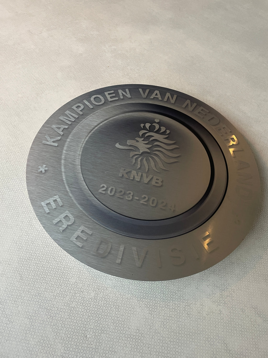 Kampioensschaal PSV, eredivisie 2023 2024, alu, 40x40 cm