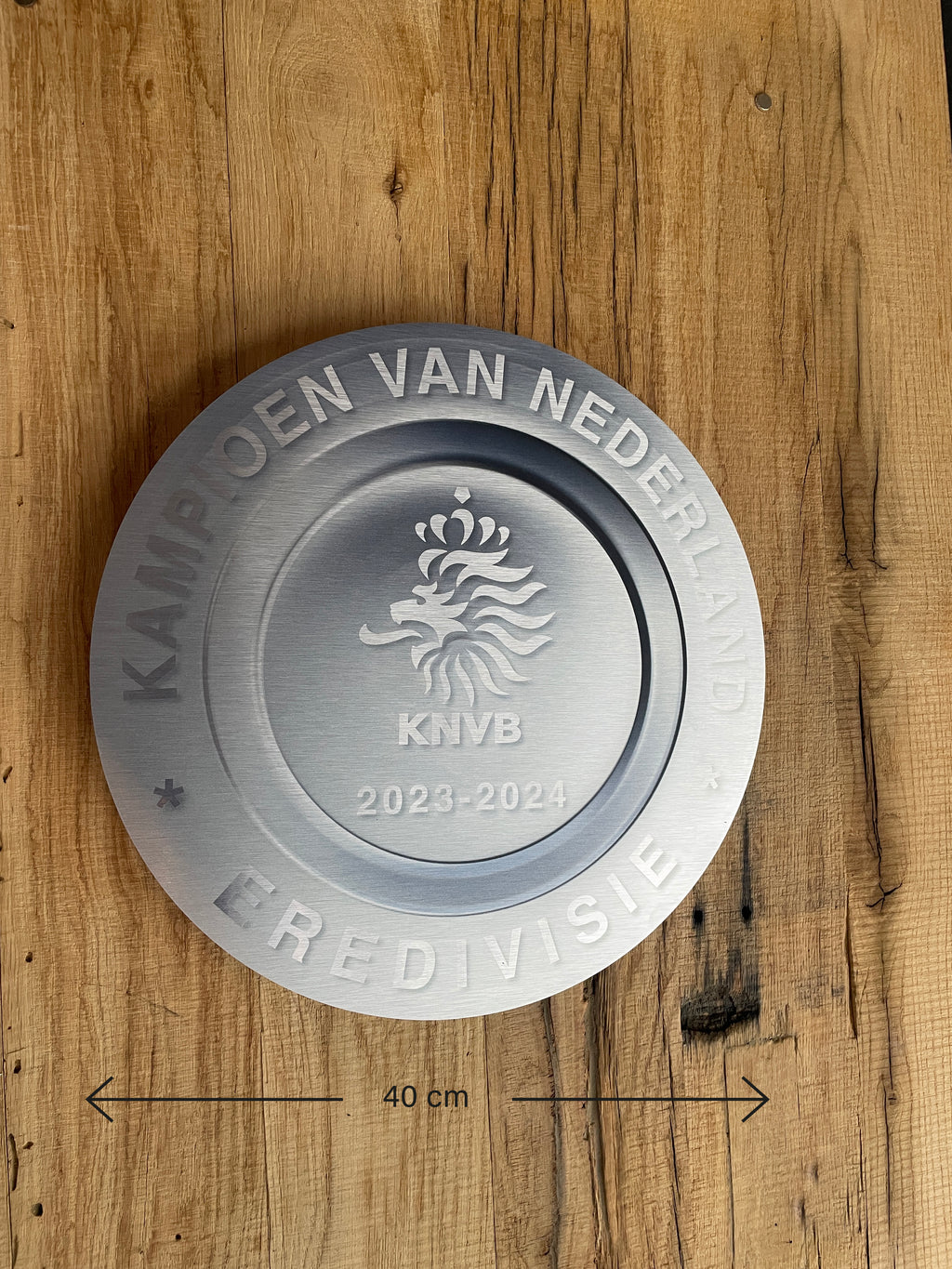 Kampioensschaal PSV, eredivisie 2023 2024, alu, 40x40 cm