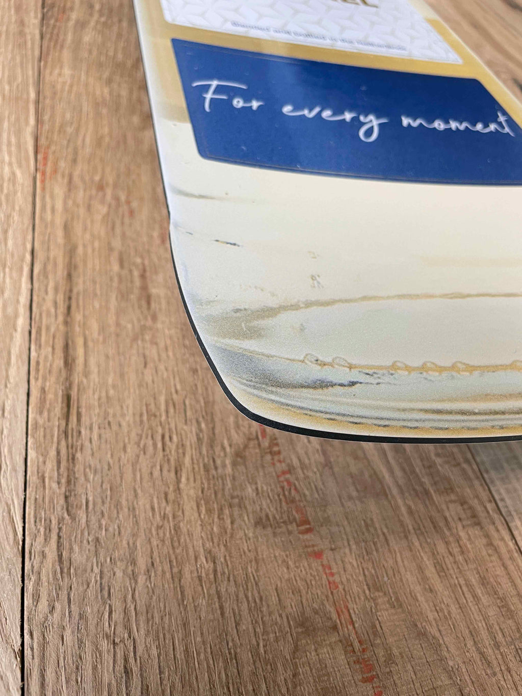 Reclamebord Koekie Caramel likeur fles groot, 17x70cm alu