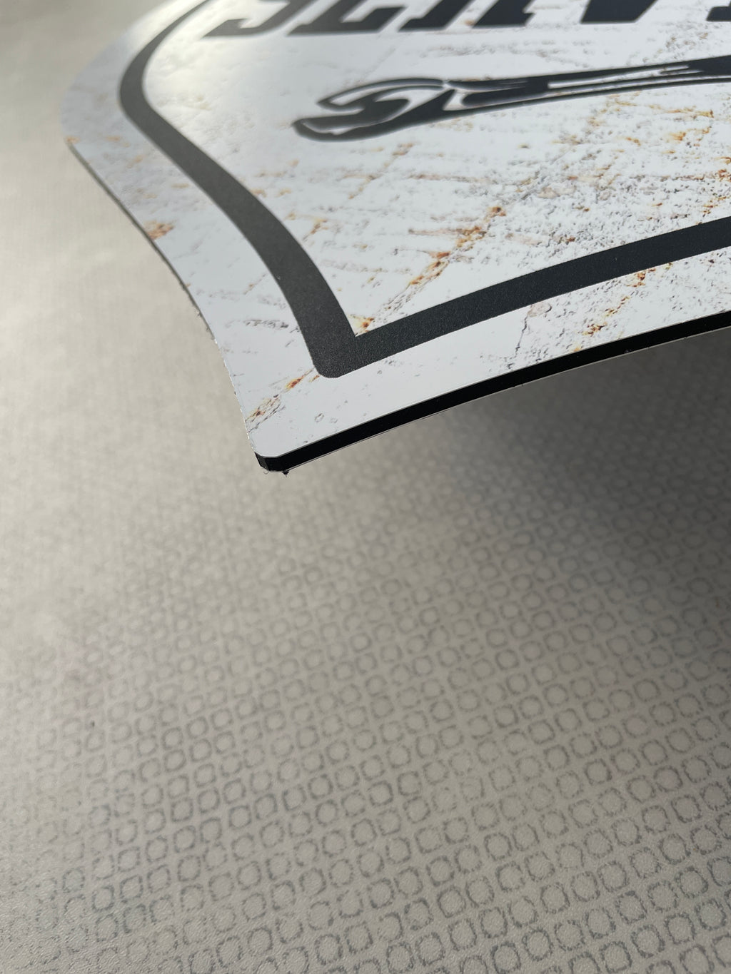 Reclamebord Kreidler service logo, aluminium, 32x54 cm