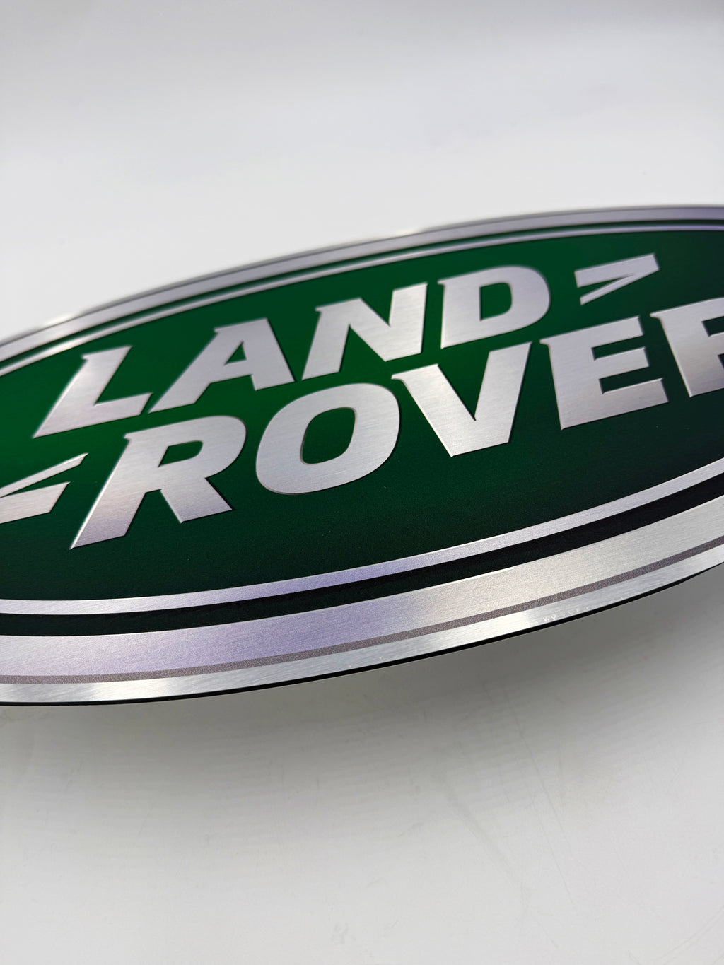 Reclamebord Landrover logo embleem, aluminium, 57x29 cm