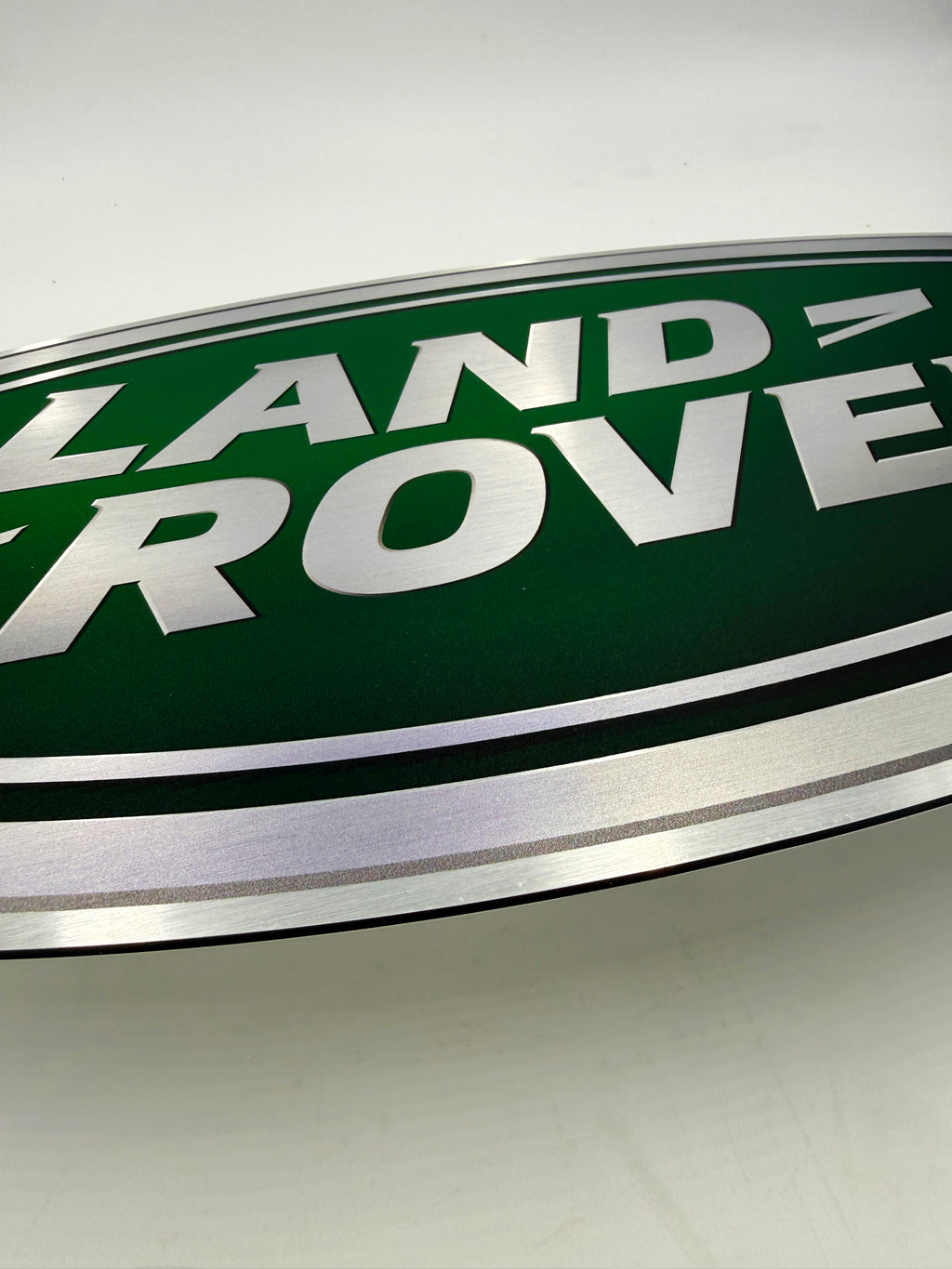 Reclamebord Landrover logo embleem, aluminium, 57x29 cm