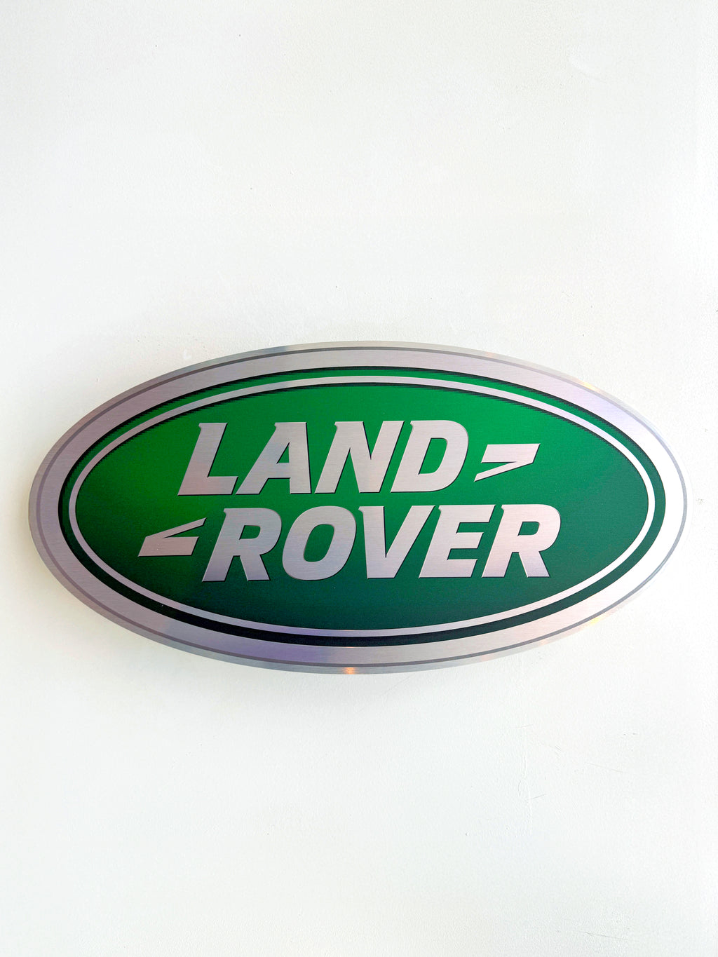 Reclamebord Landrover logo embleem, aluminium, 57x29 cm
