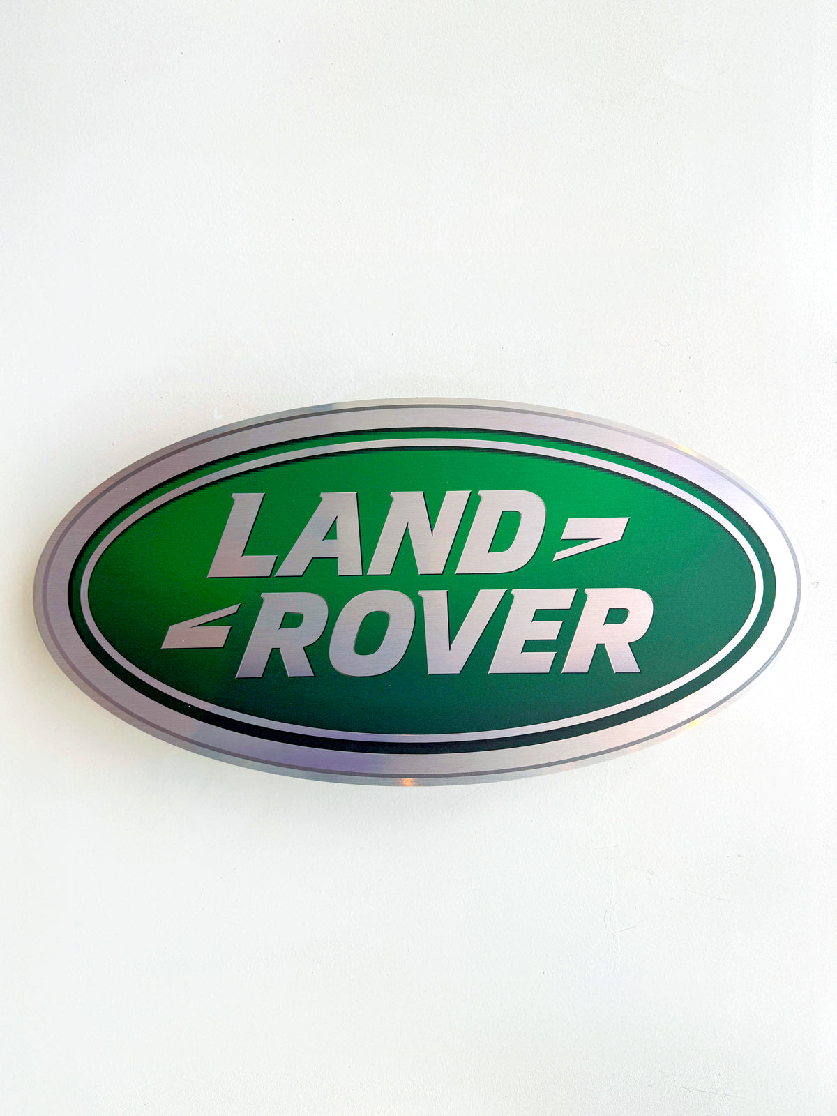 Reclamebord Landrover logo embleem, aluminium, 57x29 cm