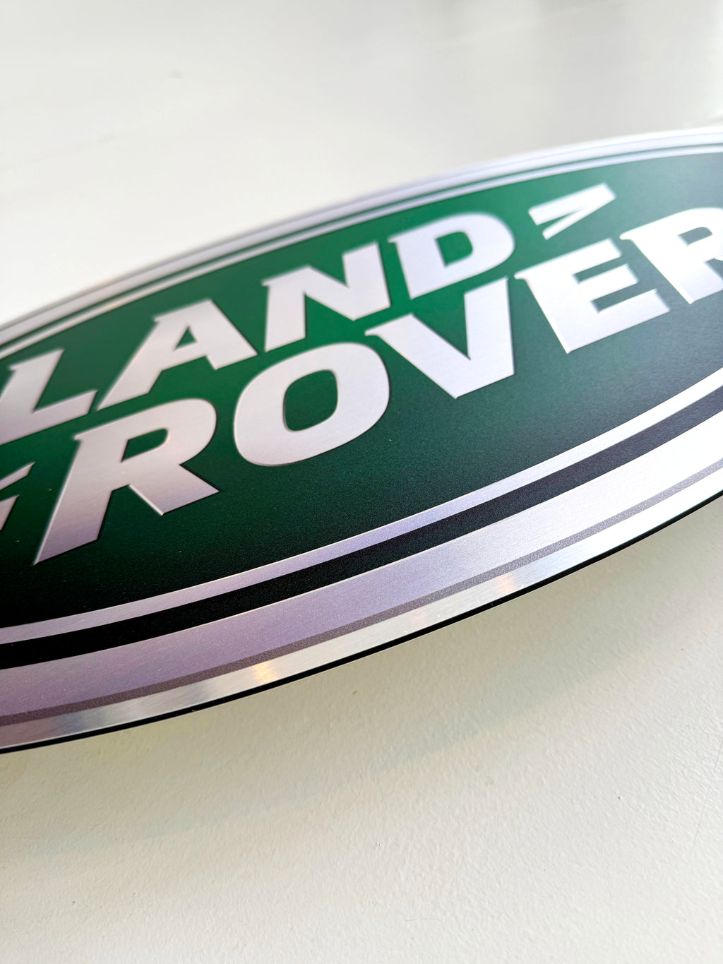 Reclamebord Landrover logo embleem, aluminium, 57x29 cm