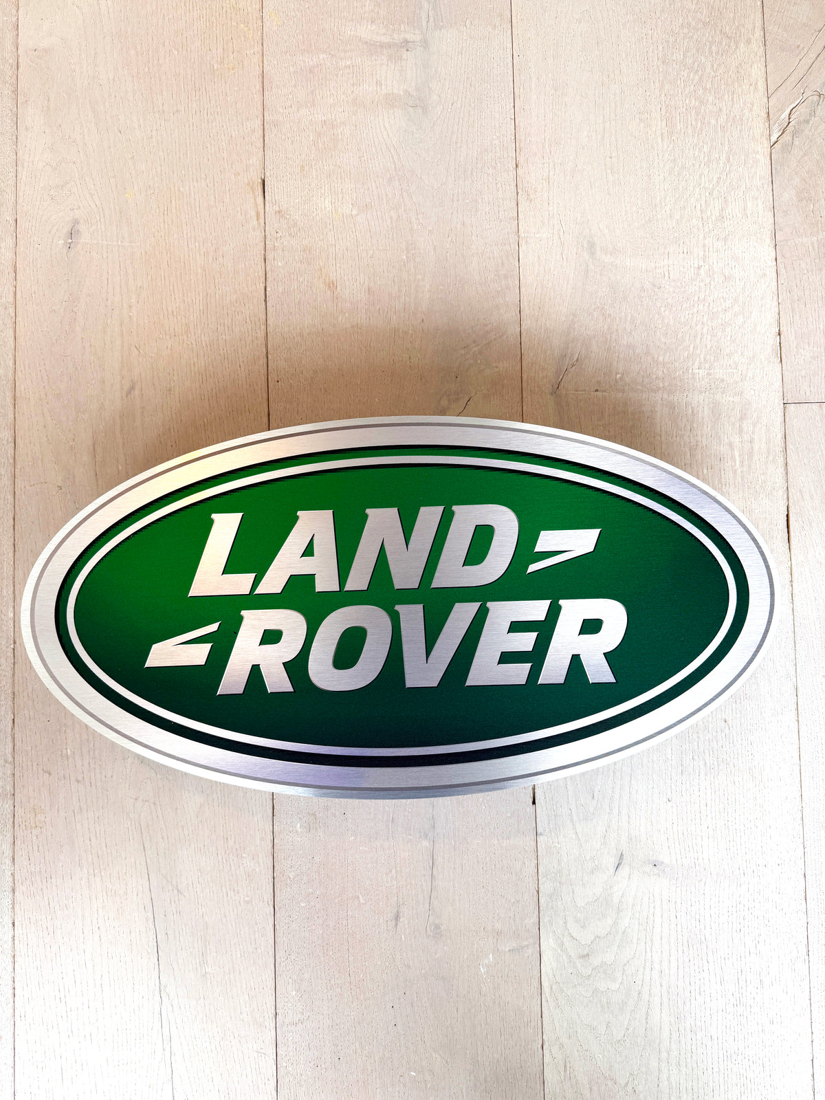 Reclamebord Landrover logo embleem, aluminium, 57x29 cm