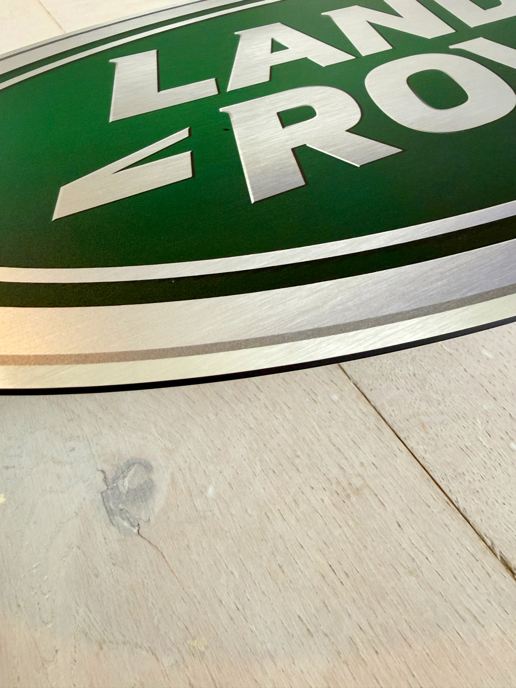 Reclamebord Landrover logo embleem, aluminium, 57x29 cm