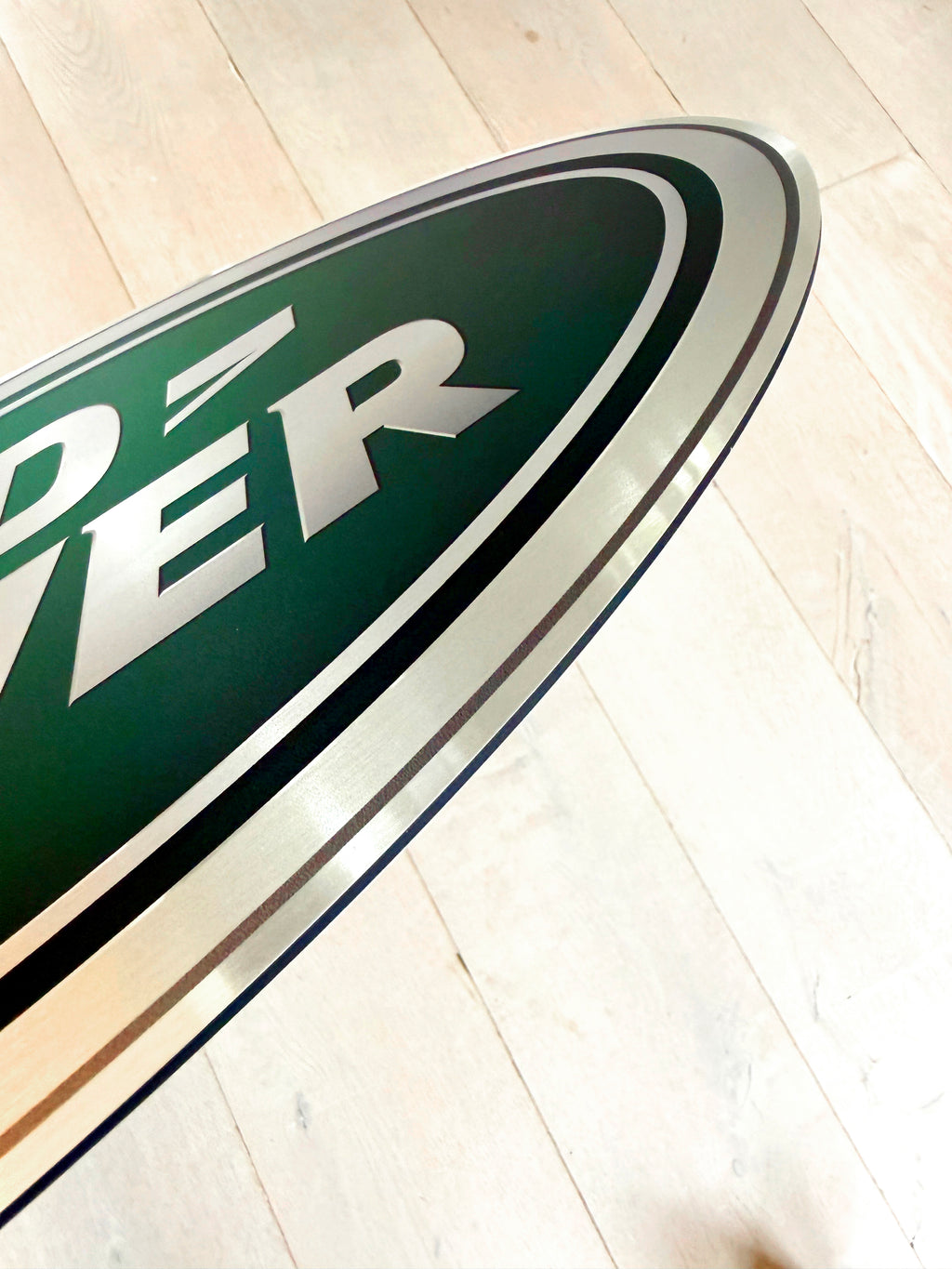 Reclamebord Landrover logo embleem, aluminium, 57x29 cm