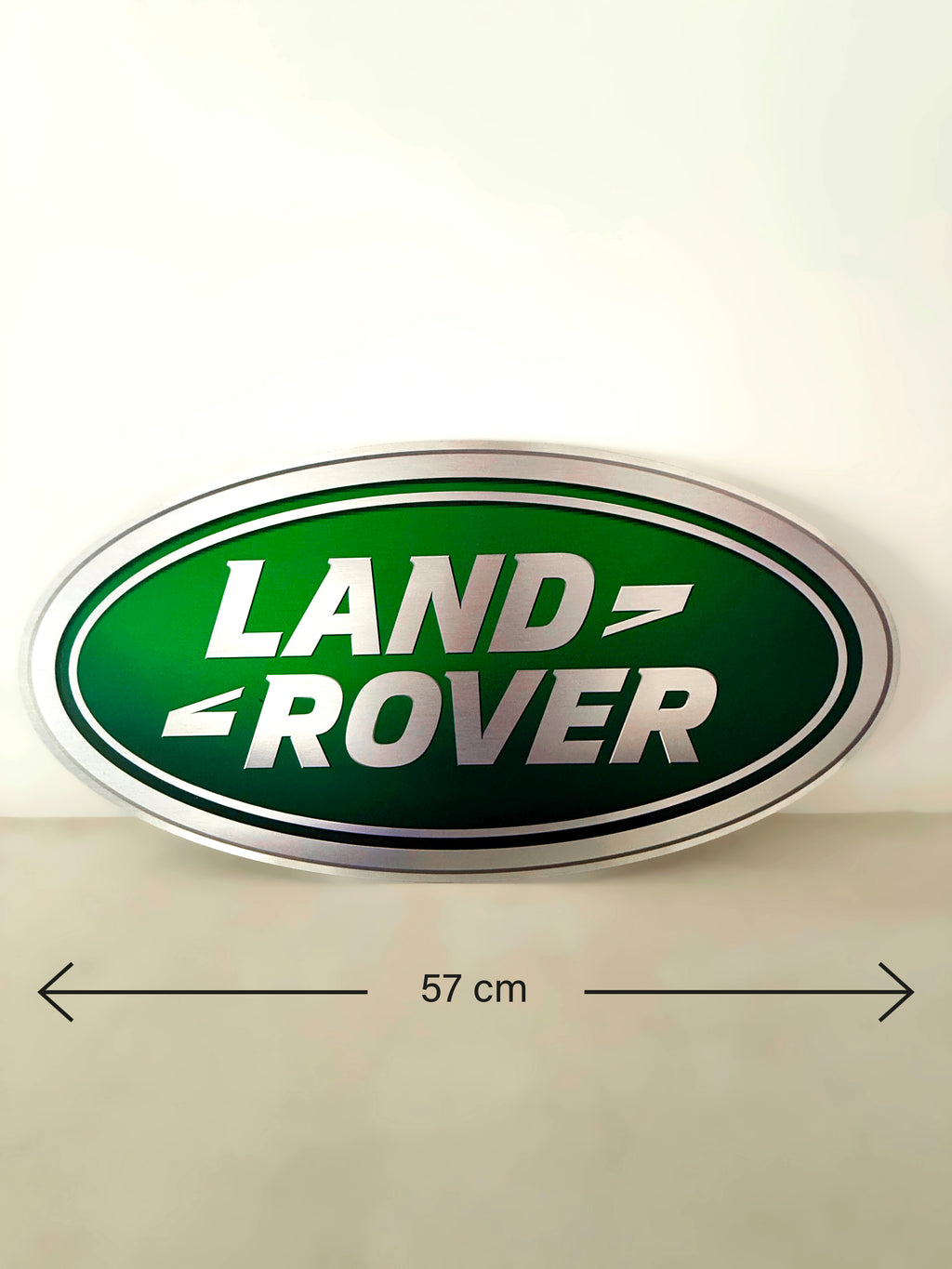 Reclamebord Landrover logo embleem, aluminium, 57x29 cm
