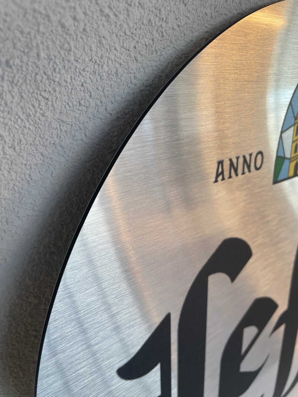 Reclamebord Leffe bier logo aluminium, aluminium, 40x40 cm