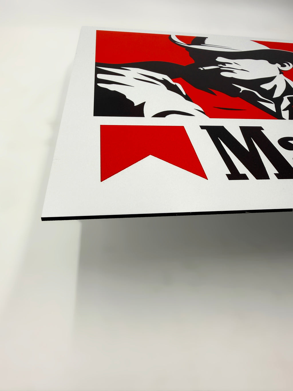 Reclamebord Marlboro sigaretten, aluminium, 40x40 cm