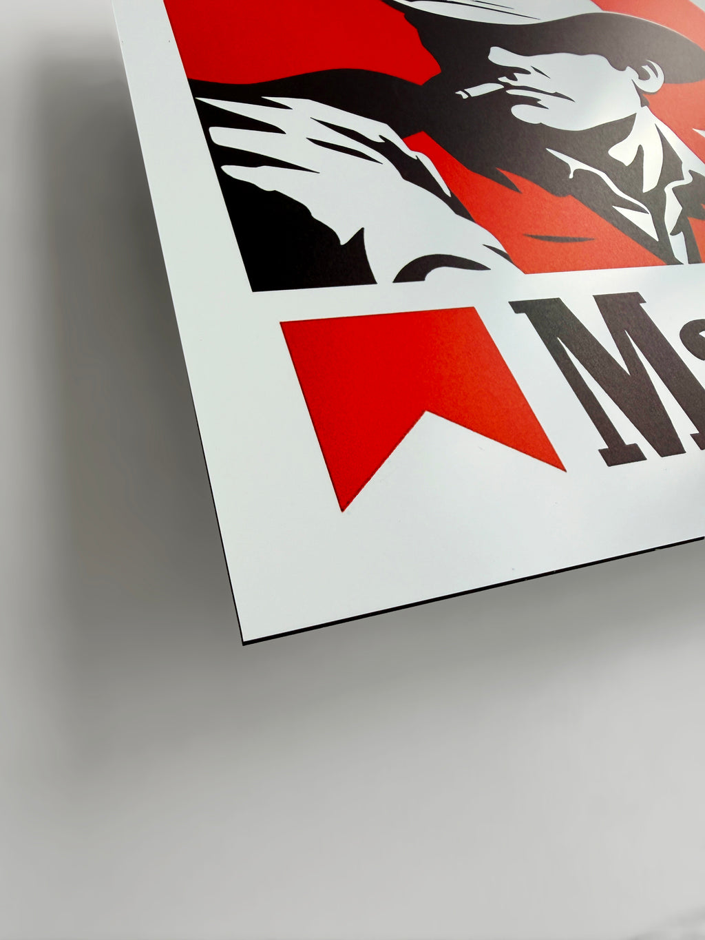 Reclamebord Marlboro sigaretten, aluminium, 40x40 cm