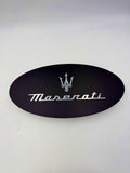 Reclamebord Maserati logo zwart,aluminium, 40x57 cm