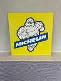 Reclamebord Michelin logo, aluminium, rvs look,v40x40 cm