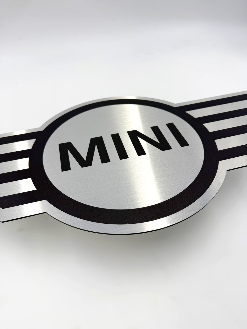 Reclamebord MINI logo embleem 40x40cm aluminium