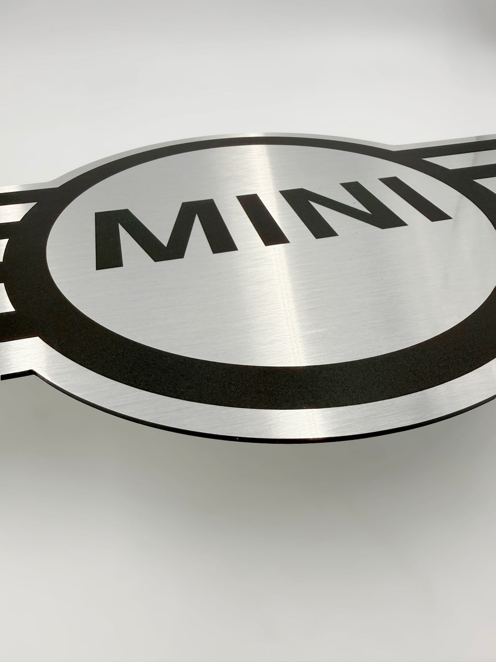 Reclamebord MINI logo embleem 40x40cm aluminium