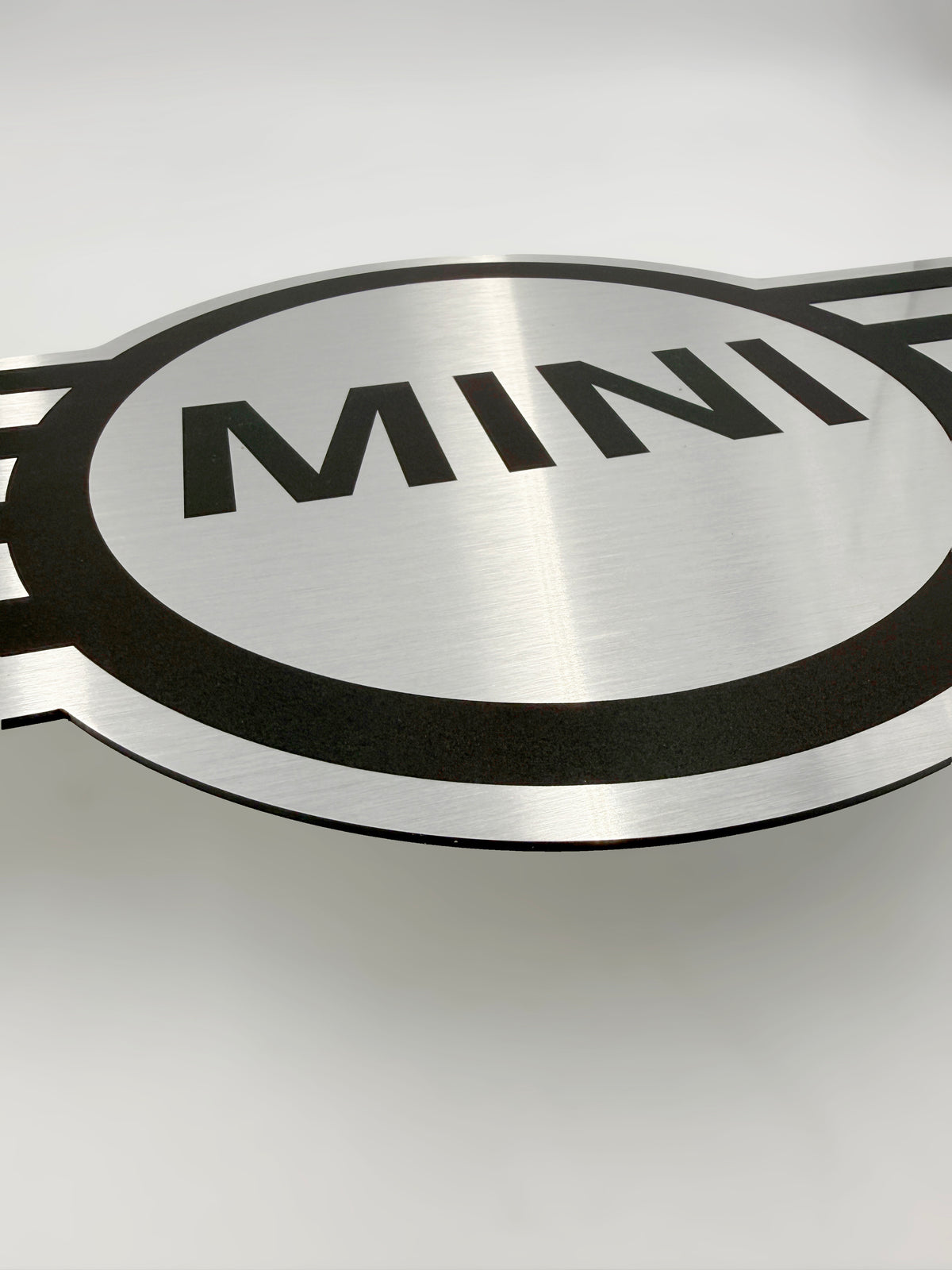 Reclamebord MINI logo embleem 40x40cm aluminium