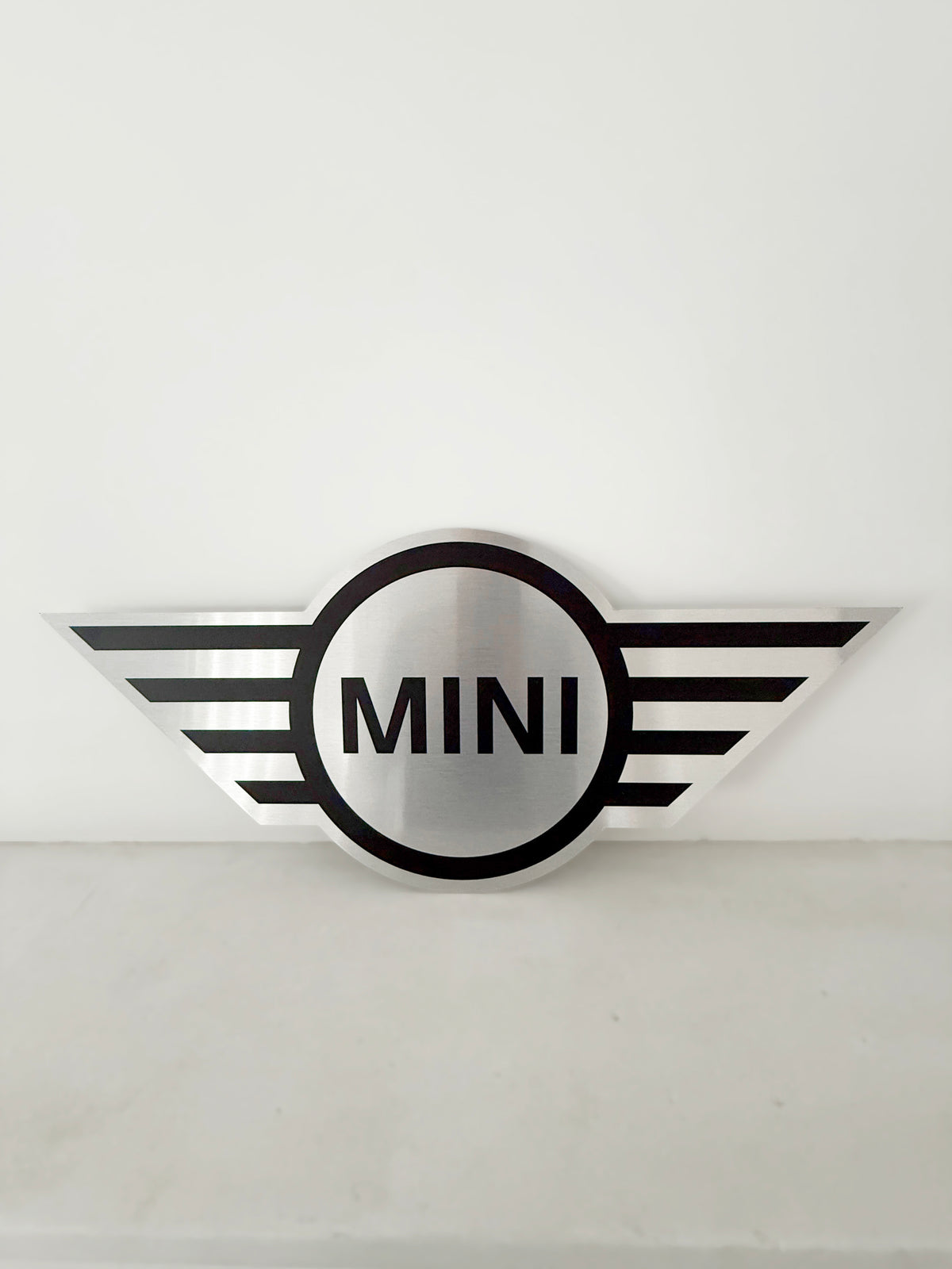 Reclamebord MINI logo embleem 40x40cm aluminium