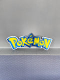 Reclamebord Pokémon logo bord, aluminium, rvs look, 57x23 cm