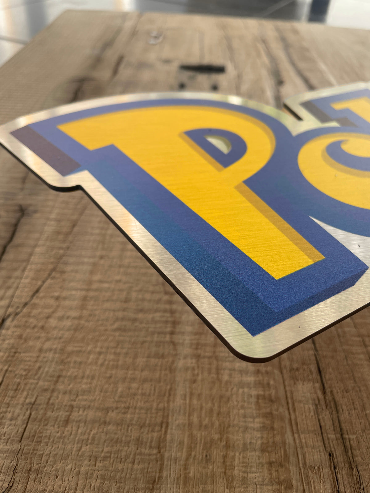 Reclamebord Pokémon logo bord, aluminium, rvs look, 57x23 cm