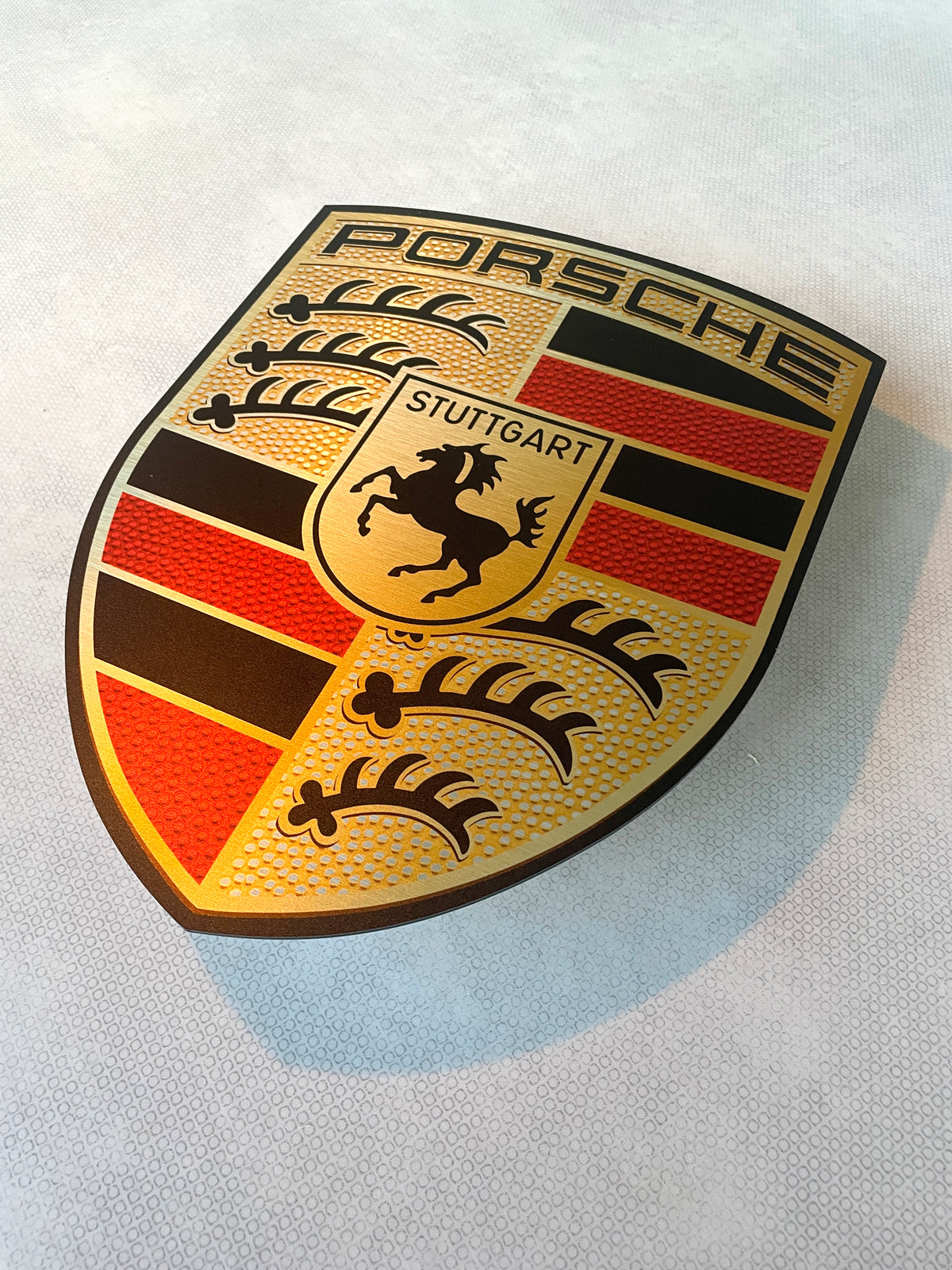 Reclamebord Porsche logo embleem, aluminium, 30x40 cm