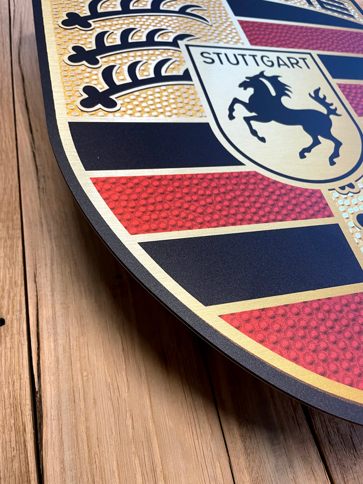 Reclamebord Porsche logo embleem, aluminium, 30x40 cm