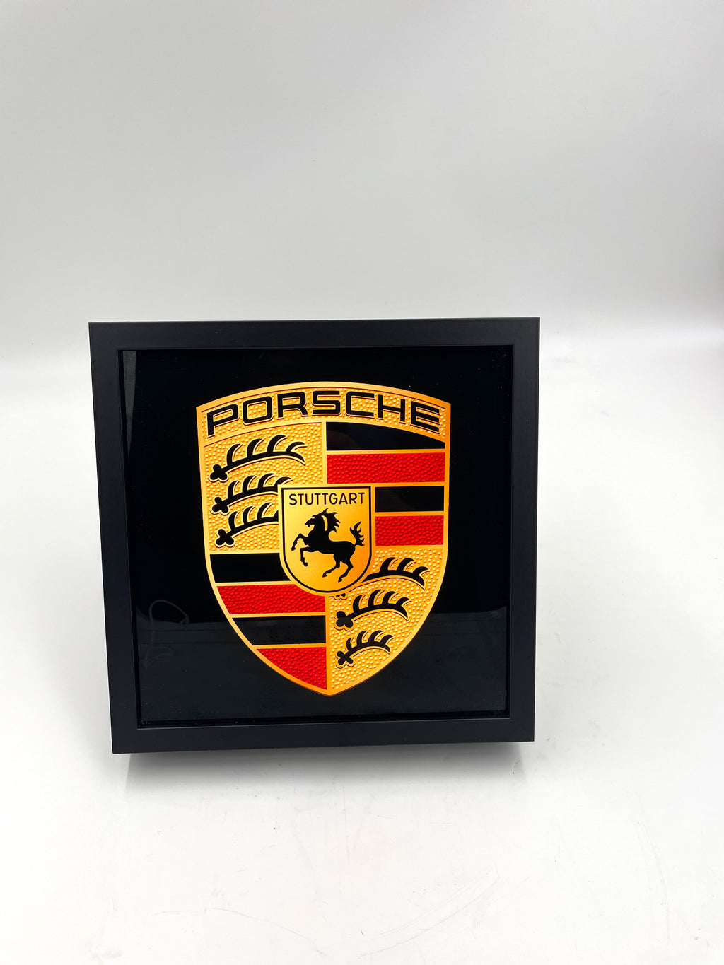Lichtbak Porsche logo embleem reclamebord, 50X50cm, verlicht