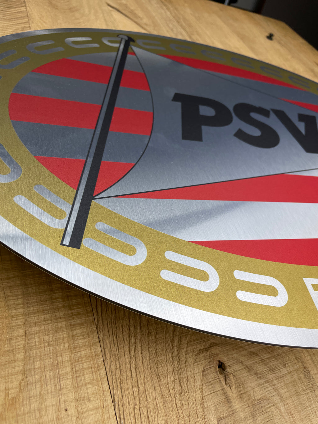 Reclamebord PSV logo reclame bord, aluminium, 40x57 cm