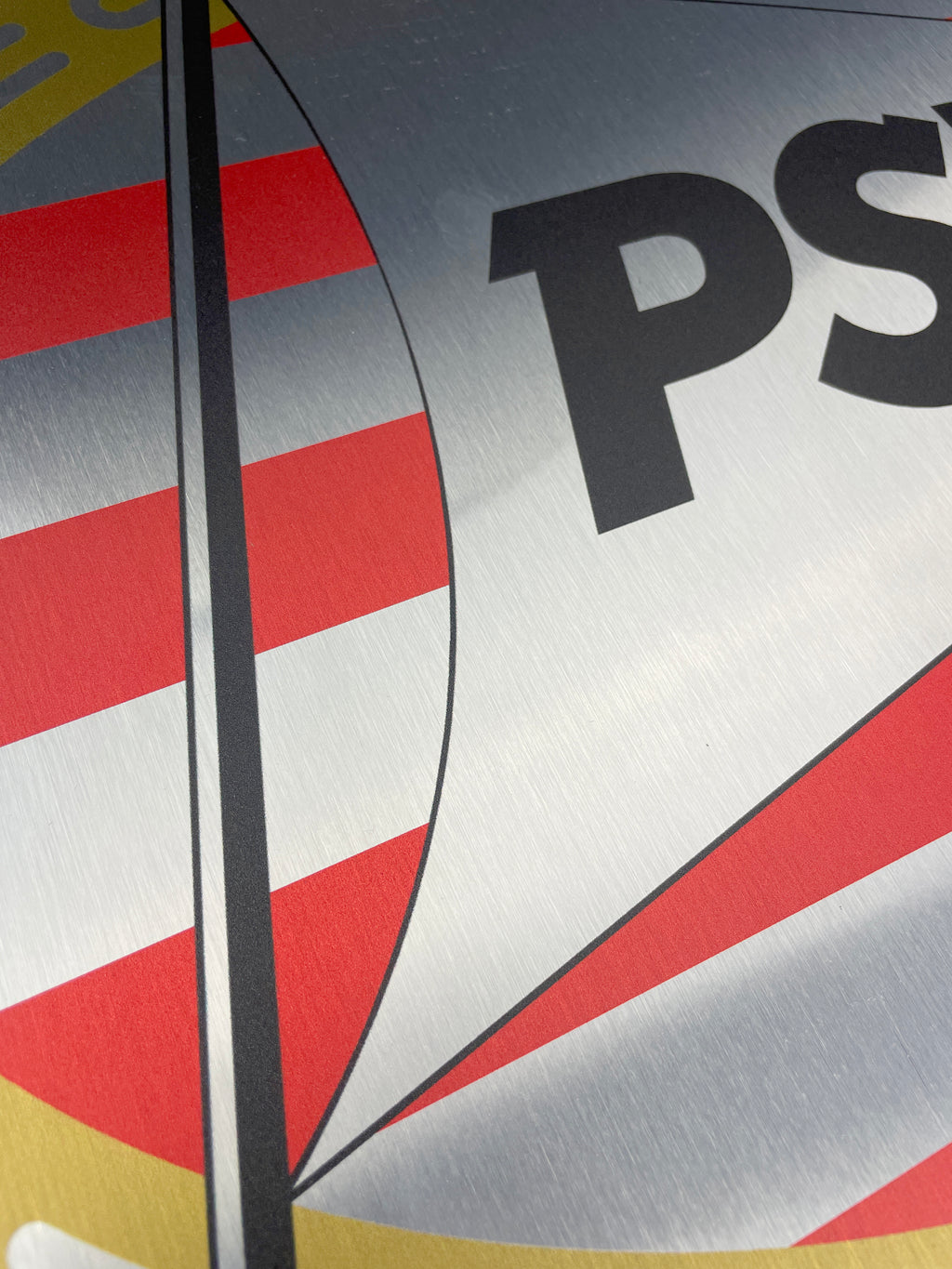 Reclamebord PSV logo reclame bord, aluminium, 40x57 cm