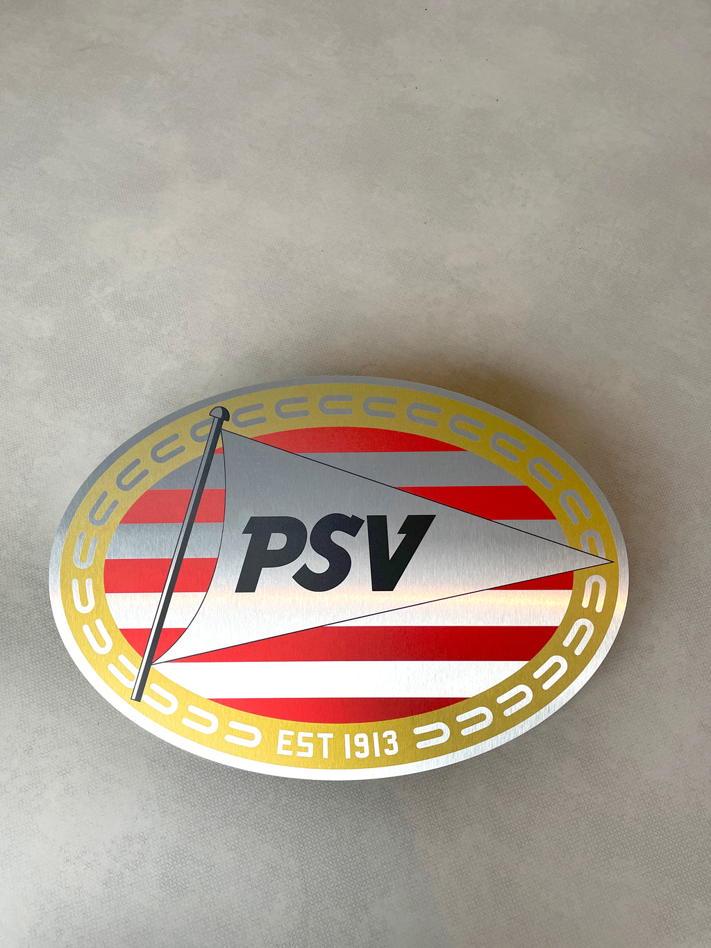 Reclamebord PSV logo reclame bord, aluminium, 40x57 cm