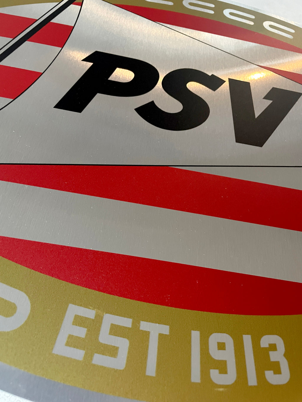 Reclamebord PSV logo reclame bord, aluminium, 40x57 cm