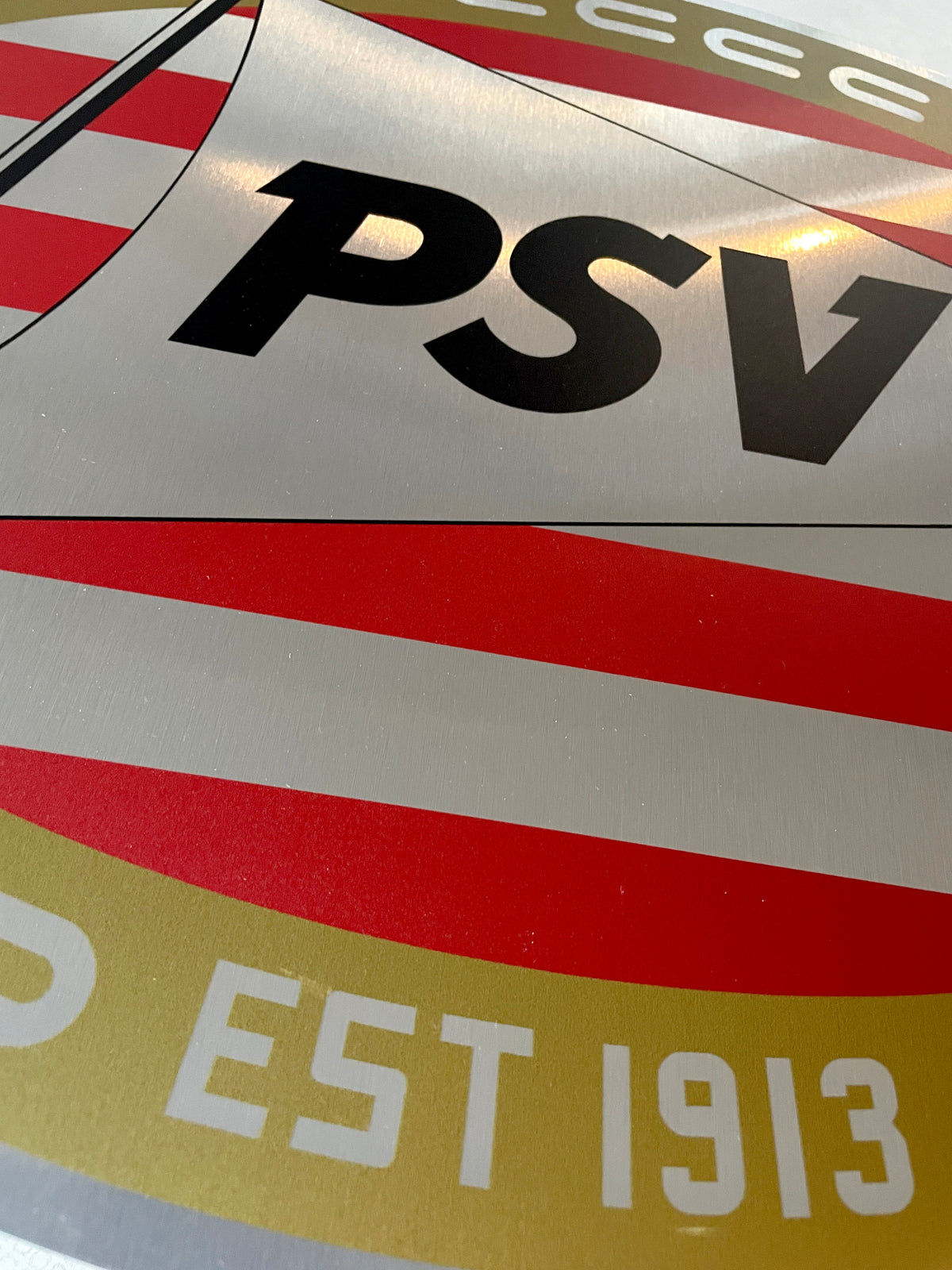Reclamebord PSV logo reclame bord, aluminium, 40x57 cm