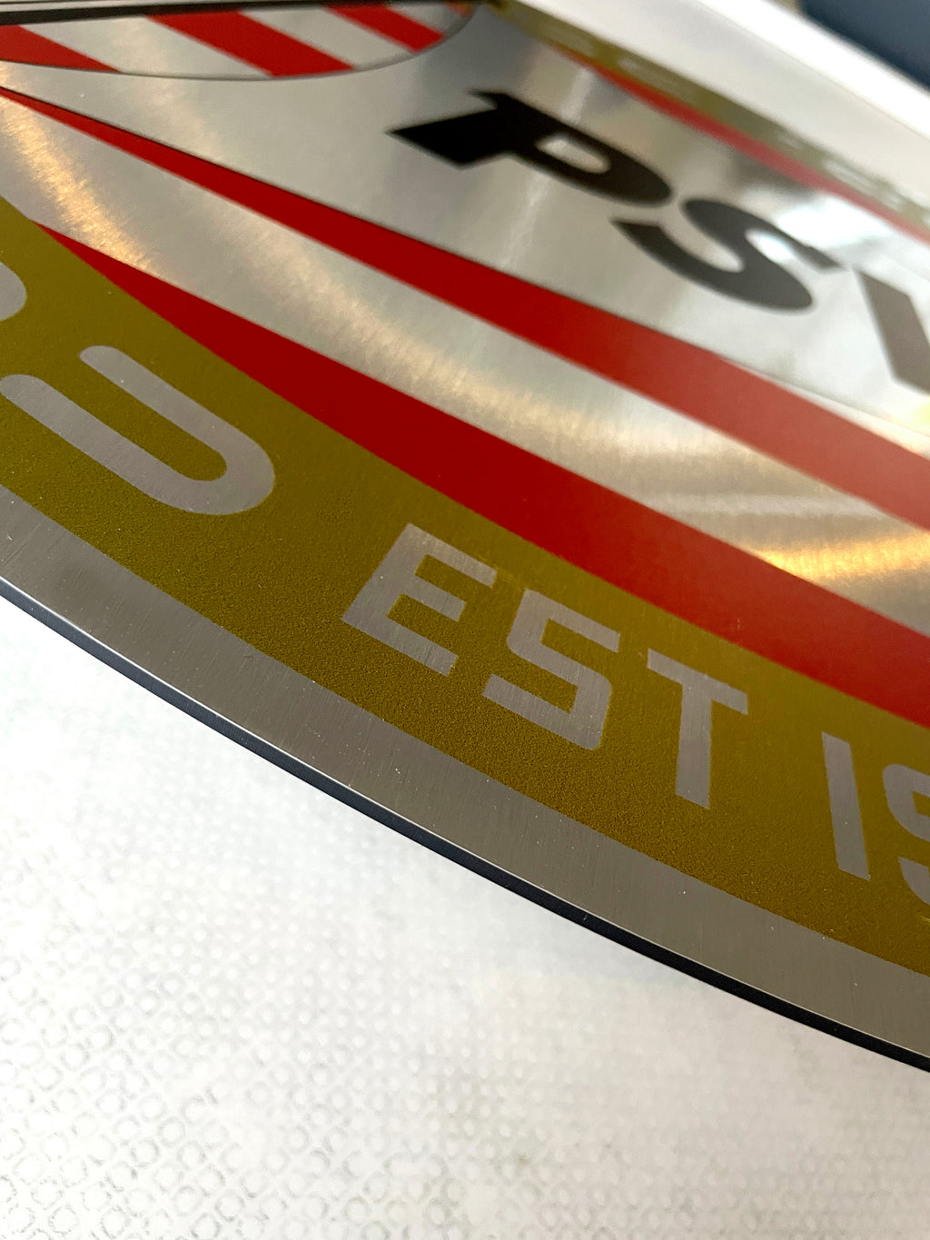 Reclamebord PSV logo reclame bord, aluminium, 40x57 cm