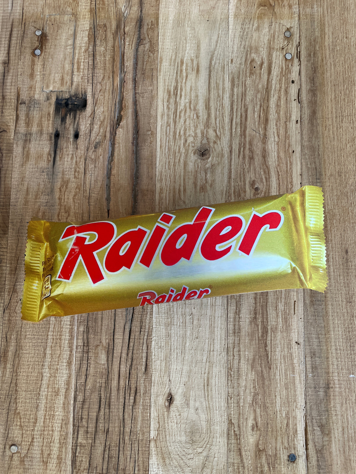 Reclamebord Raider logo bord, aluminium, 47x18 cm