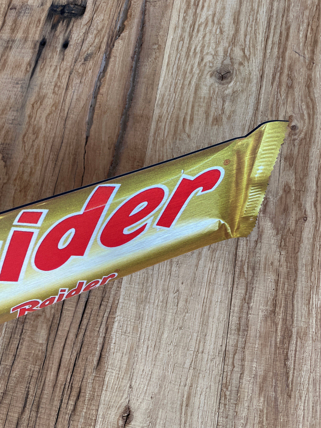 Reclamebord Raider logo bord, aluminium, 47x18 cm