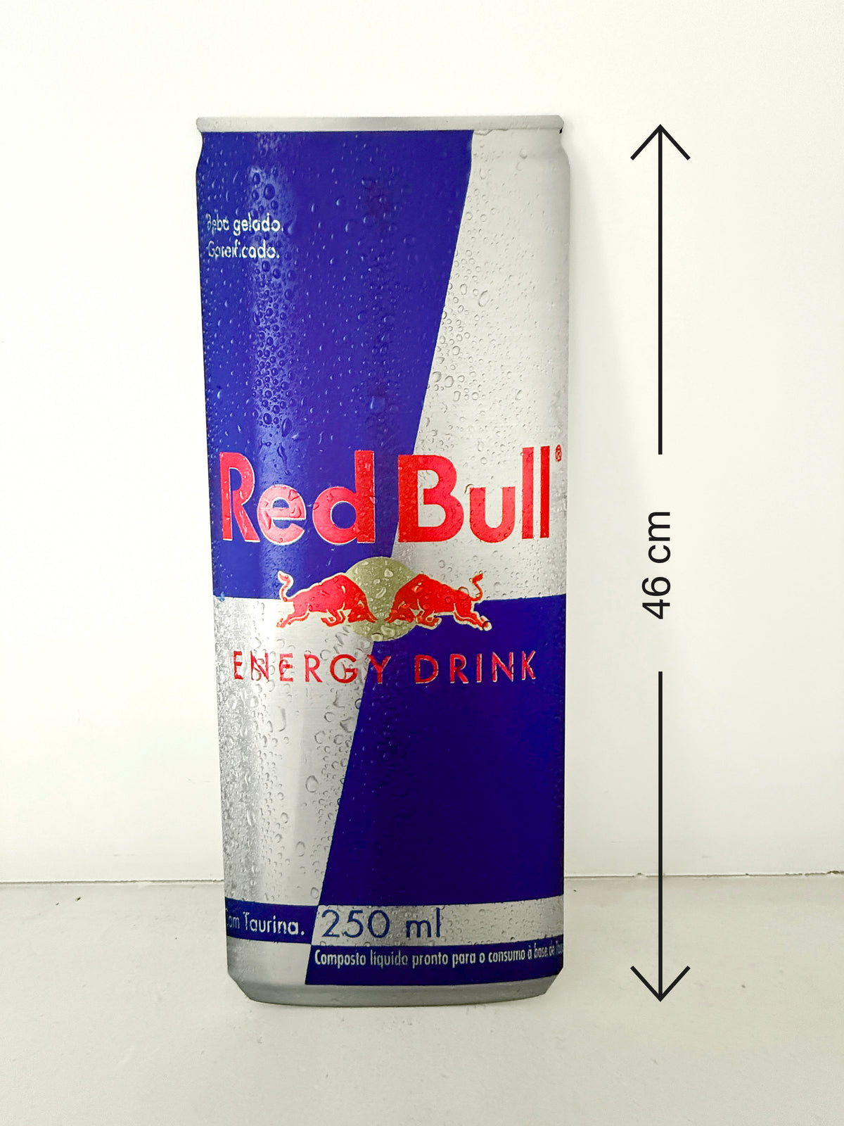 Reclamebord RedBull drank in vorm groot blik, 25x46cm