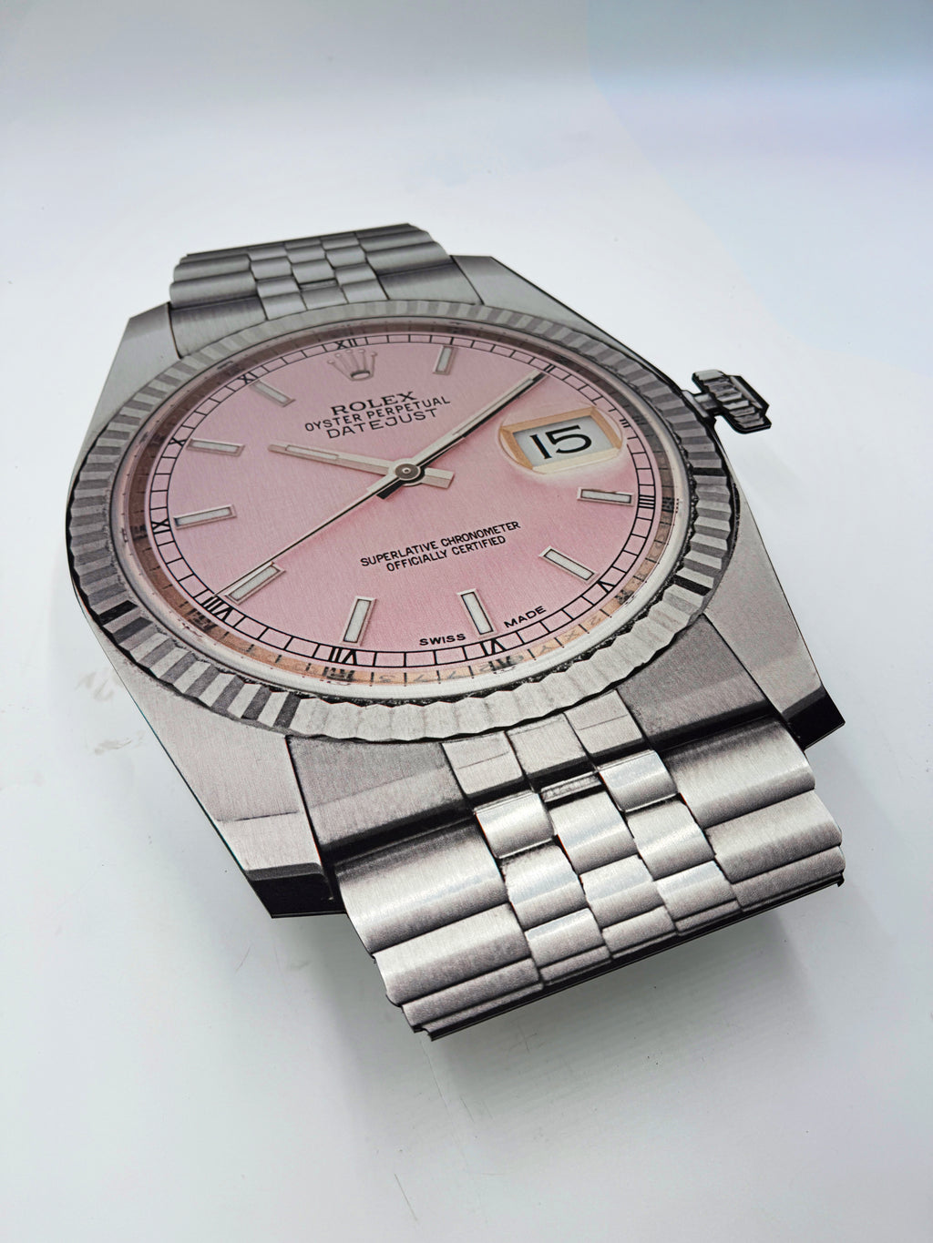 Reclamebord Rolex horloge, aluminium, 40x57 cm