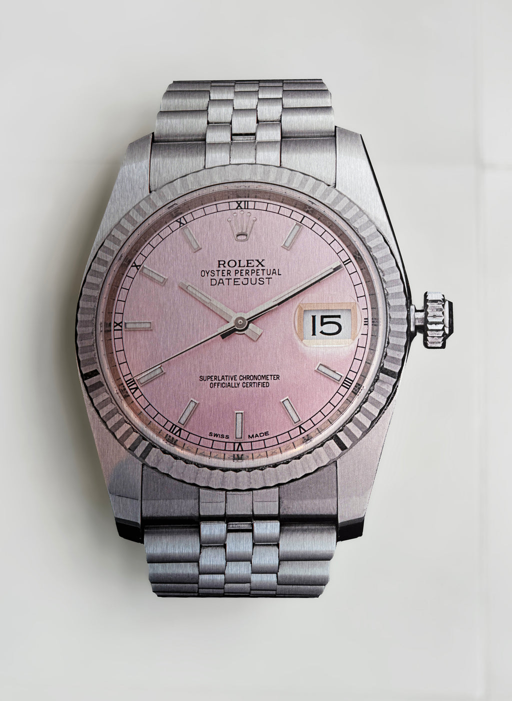 Reclamebord Rolex horloge, aluminium, 40x57 cm