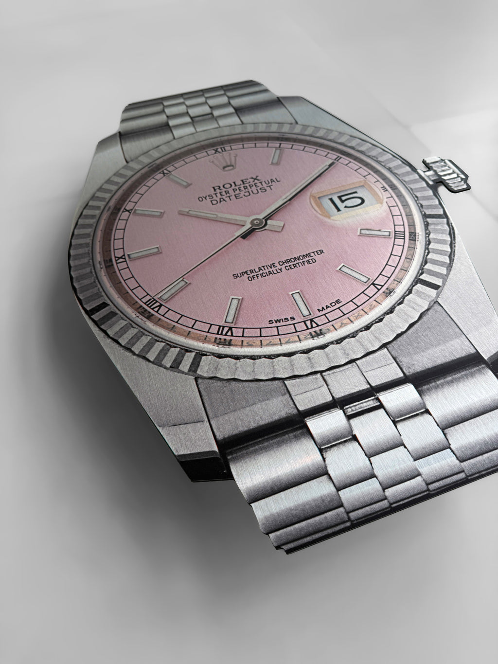 Reclamebord Rolex horloge, aluminium, 40x57 cm