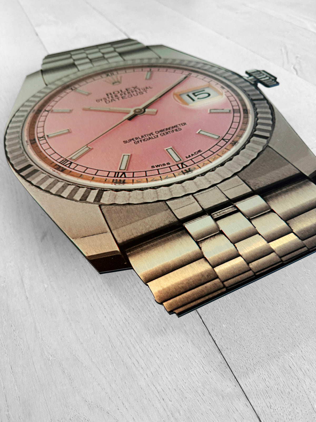 Reclamebord Rolex horloge, aluminium, 40x57 cm