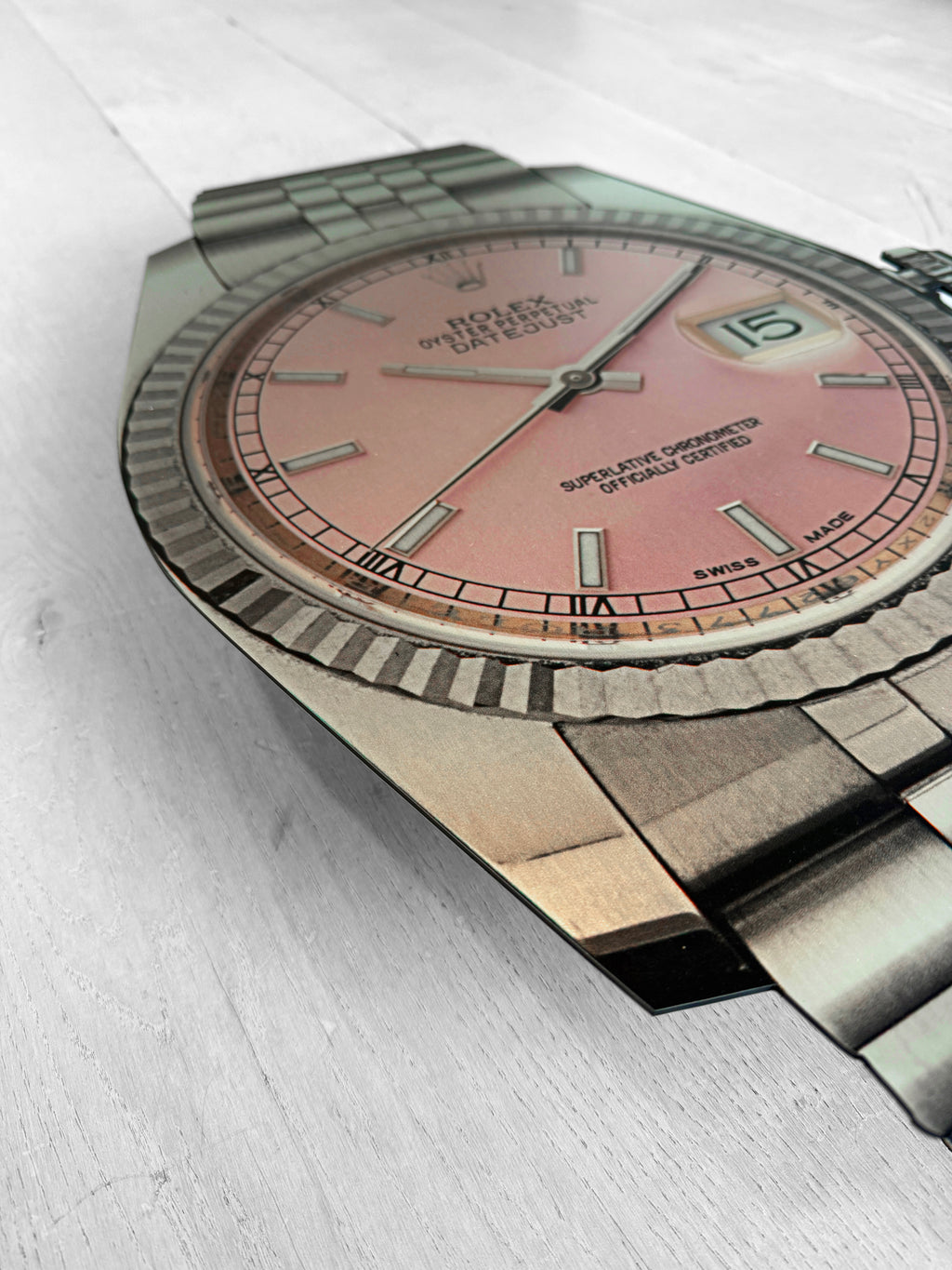 Reclamebord Rolex horloge, aluminium, 40x57 cm